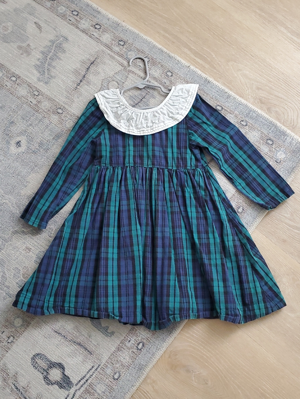 Pink Chicken Girls Jessa Dress Blackwatch Plaid Long Sleeve Sz6y